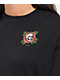 Empyre Roxie Skull & Rose Camiseta de manga larga a capas negra y roja