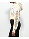 Empyre Rudy Grow Peace Tan Tie Dye Crop Zip Hoodie - Thumbnail image 4 of 7