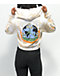 Empyre Rudy Grow Peace Tan Tie Dye Crop Zip Hoodie - Thumbnail image 6 of 7