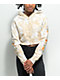 Empyre Rudy Grow Peace Tan Tie Dye Crop Zip Hoodie - Thumbnail image 2 of 7