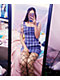 Empyre Sasha Purple Plaid Tank Dress - Thumbnail image 5 of 6