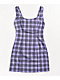 Empyre Sasha Purple Plaid Tank Dress - Thumbnail image 1 of 6