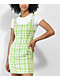 Empyre Sasha vestido de tirgamuzas verde a cuadros