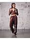 Empyre Scene Brown Crop Zip Hoodie - Thumbnail image 10 of 13