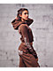 Empyre Scene Brown Wide Leg Sweatpants - Thumbnail image 4 of 15