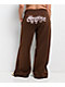 Empyre Scene Brown Wide Leg Sweatpants - Thumbnail image 8 of 15