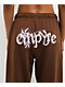Empyre Scene Brown Wide Leg Sweatpants - Thumbnail image 9 of 15