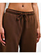 Empyre Scene Brown Wide Leg Sweatpants - Thumbnail image 10 of 15
