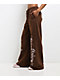 Empyre Scene Brown Wide Leg Sweatpants - Thumbnail image 11 of 15