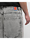 Empyre Scramble Ultra Wide Grey Wash Denim Skate Shorts - Thumbnail image 4 of 4