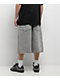 Empyre Scramble Ultra Wide Grey Wash Denim Skate Shorts - Thumbnail image 2 of 4