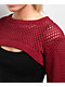 Empyre Shan Red Shrug Sweater - Thumbnail image 3 of 4