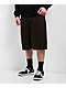 Empyre Shant Brown Denim Skate Shorts - Thumbnail image 1 of 2