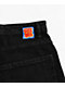 Empyre Shmutz Ultra Wide Black Denim Skate Shorts - Thumbnail image 8 of 11