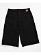 Empyre Shmutz Ultra Wide Black Denim Skate Shorts - Thumbnail image 10 of 11