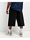 Empyre Shmutz Ultra Wide Black Denim Skate Shorts - Thumbnail image 2 of 11