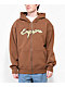 Empyre Sidebar Brown Zip Hoodie - Thumbnail image 1 of 5