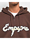 Empyre Sidebar Dark Brown Zip Hoodie - Thumbnail image 3 of 4