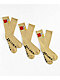 Empyre Skate 3 Pack Tan Crew Socks - Thumbnail image 1 of 2