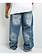 Empyre Skate Work Light Blue Wash Ultra Wide Carpenter Jeans - Thumbnail image 4 of 8