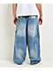 Empyre Skate Work Light Blue Wash Ultra Wide Carpenter Jeans - Thumbnail image 2 of 8