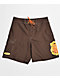 Empyre Skull Brown Cargo Board Shorts - Thumbnail image 7 of 8