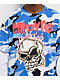 Empyre Skull Loose Screw Blue & White 2fer Long Sleeve T-Shirt - Thumbnail image 3 of 4