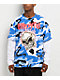 Empyre Skull Loose Screw Blue & White 2fer Long Sleeve T-Shirt - Thumbnail image 1 of 4