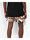 Empyre Skull Print Orange Mesh Shorts - Thumbnail image 3 of 5