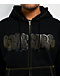 Empyre Slime Rhinestone Black Crop Zip Hoodie - Thumbnail image 3 of 5
