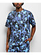 Empyre Smokeshow Skulls Blue & Black Boxy T-Shirt - Thumbnail image 1 of 7