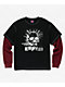 Empyre Spiked Loose Screw Black & Red 2fer Long Sleeve T-Shirt - Thumbnail image 6 of 6