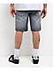 Empyre Spin Off Blasted Blue Wash Loose Fit Skate Shorts - Thumbnail image 2 of 6