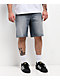 Empyre Spin Off Blasted Blue Wash Loose Fit Skate Shorts - Thumbnail image 1 of 6