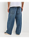 Empyre Spin Off Medium Blue Wash Ultra Wide Skate Jeans - Thumbnail image 2 of 7
