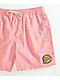 Empyre Squiggle Floater Pink & Yellow Board Shorts - Thumbnail image 7 of 7