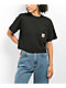 Empyre Stacked Logo Black Crop T-Shirt - Thumbnail image 1 of 2