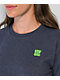 Empyre Stacked Logo Blue Crop T-Shirt - Thumbnail image 2 of 2