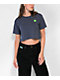 Empyre Stacked Logo Blue Crop T-Shirt - Thumbnail image 1 of 2