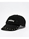 Empyre Studded Black Strapback Hat - Thumbnail image 1 of 2