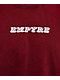 Empyre Sweet Grunge Maroon Wash Boxy T-Shirt - Thumbnail image 3 of 4