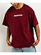Empyre Sweet Grunge Maroon Wash Boxy T-Shirt - Thumbnail image 2 of 4