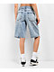 Empyre Sydney Partay Blue Light Wash Denim Shorts - Thumbnail image 3 of 7