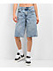 Empyre Sydney Partay Blue Light Wash Denim Shorts - Thumbnail image 1 of 7