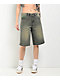 Empyre Sydney Petrol Wash Loose Fit Denim Shorts - Thumbnail image 1 of 5