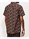 Empyre Tate Roses Black & Red Short Sleeve Button Up Shirt