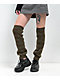Empyre Tempest Caramel & Olive Stripe Leg Warmers - Thumbnail image 2 of 2