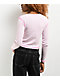 Empyre Thelma Butterfly Pink Crop Thermal Long Sleeve T-Shirt - Thumbnail image 2 of 5