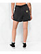 Empyre Tori Black Pleated Denim Skate Shorts - Thumbnail image 1 of 4