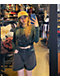 Empyre Tori Black Pleated Denim Skate Shorts - Thumbnail image 4 of 4